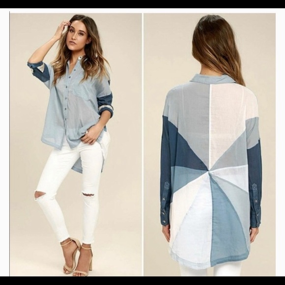 Free People Tops - Free People Pinwheel Button-Down